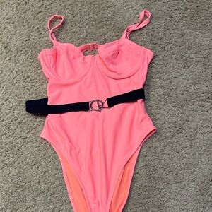 Aerie Coral One-Piece Swimsuit